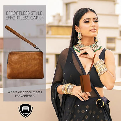 Alban Leather Wrist Strap for Wallet, Clutch, Keys, Wristlet Purse, Keychain for Women and Men