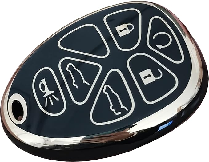 for Chevrolet Key Fob Cover Fit for Chevy Suburban Tahoe Traverse Buick Enclave Cadillac Escalade GMC Yukon