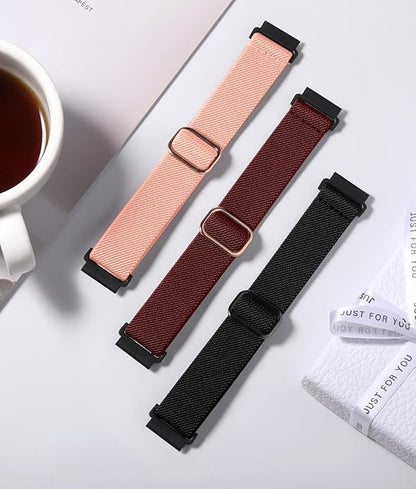 Lerobo Elastic Bands Compatible with Samsung Galaxy Watch 8 7 6 5 4 40mm 44mm/Galaxy Watch 8 Classic 6 4 Classic 43mm 47mm 42mm 46mm/5 Pro Band 45mm/Active 2,3 Pack 20mm Adjustable Nylon Sport Band