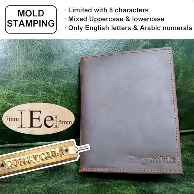 CONTACTS Personalized Passport Holder for 2 Full Grain Leather Custom Passport Wallet Compatible with Airtag RFID Blocking Engraved