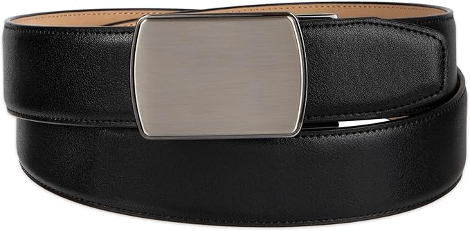 Haggar mens Leather Dress Belt for Suits and Pants - Classic, Formal, Business, Work