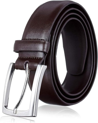 KM Legend Mens Genuine Leather Dress - Classic & Fashion For Work Business And Casual Belt