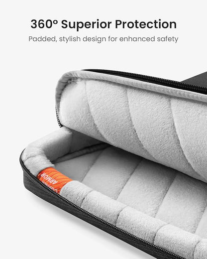 tomtoc 360 Protective Laptop Shoulder Bag for 13 Inch 2026 MacBook Air M5/A3449 M4/A3240, M3/A3113, 2024-2019, MacBook Neo A18 Pro, 13-in Surface Pro 11th AI/10, Water-Resistant Accessory Case