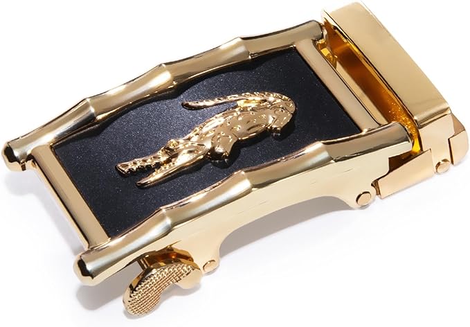 Barry.Wang Mens Belts Leather Ratchet Automatic Buckle Slide Click 1 3/8" Designer Dress Fashion Classic Casual Work Business
