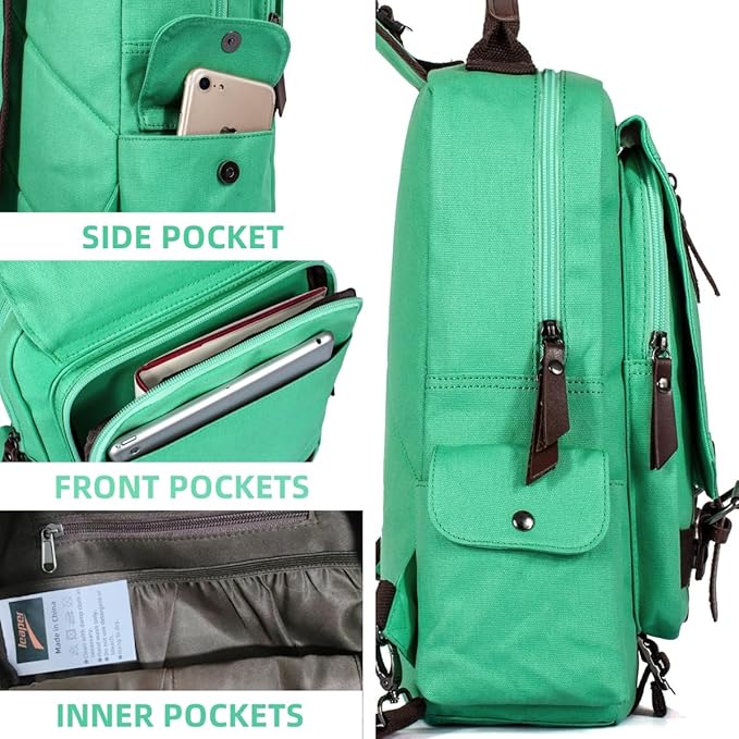 Leaper Retro Crossbody Bag Sling Bag Canvas Messenger Bag for Men Women Shoulder Bag Crossbody Handbags Satchel Travel Bag