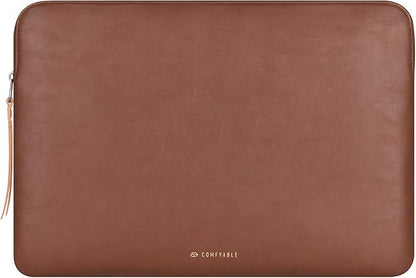 Comfyable Leather Laptop Sleeve Compatible with 16 Inch MacBook Pro M5 Pro/Max & 15 Inch MacBook Air M5 2026 (Loose Fit), Brown
