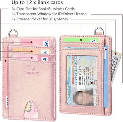 FurArt Slim Minimalist Wallet, Front Pocket Wallets, RFID Blocking, Credit Card Holder for Men