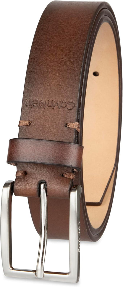 Calvin Klein Men's Dress & Casual Belt – Sleek Ck Design for for Work, Jeans & Everyday Fashion