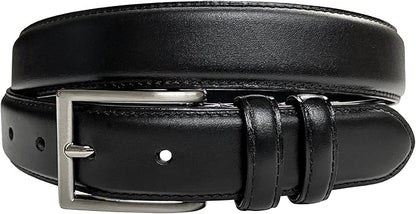 Men's Oil-Tanned Genuine Leather Dress Classic Belt 1-1/8"(30mm) or 1-3/8"(35mm) Wide One Piece Dress Belt