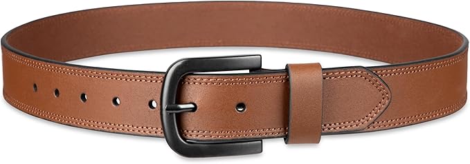 Dickies mens Genuine Leather Belt – Durable Casual Style, Regular & Big and Tall Sizes