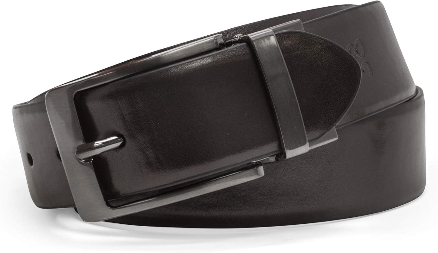 Steve Madden Men's Reversible Men's Dress Casual Every Day Leather Belt