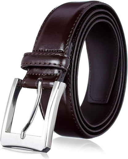 KM Legend Mens Genuine Leather Dress - Classic & Fashion For Work Business And Casual Belt