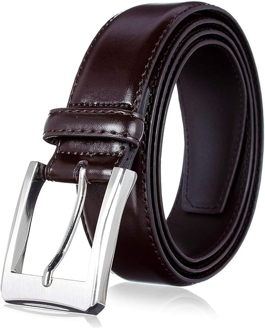 KM Legend Mens Genuine Leather Dress - Classic & Fashion For Work Business And Casual Belt