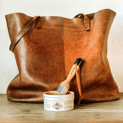 Skidmore’s Leather Cream: All-Natural, Non-Toxic Leather Conditioner - Made in USA Since 1984. Water Repellent Formula Restores Leather Couches, Car Seats, Boots, Shoes, Purses, Bags, and Tack. 6 Oz