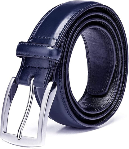 KM Legend Mens Genuine Leather Dress - Classic & Fashion For Work Business And Casual Belt