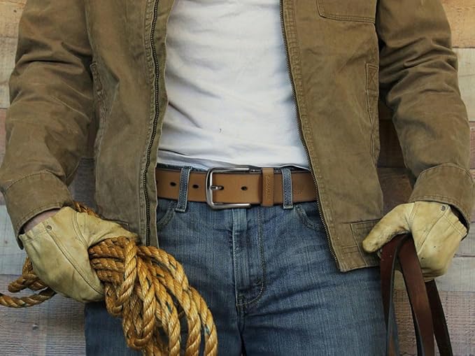 CHAOREN Mens Belts Leather - 35mm Genuine Leather Belt for Jeans - Men Gift for Casual Dress
