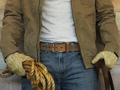 CHAOREN Mens Belts Leather - 35mm Genuine Leather Belt for Jeans - Men Gift for Casual Dress