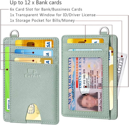 FurArt Slim Minimalist Wallet, Front Pocket Wallets, RFID Blocking, Credit Card Holder for Men