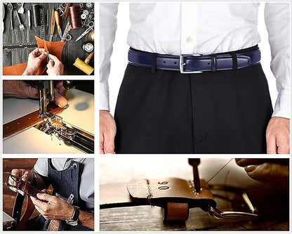 KM Legend Mens Genuine Leather Dress - Classic & Fashion For Work Business And Casual Belt