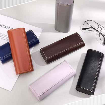 6Pack Glasses Case, Eyeglasses Case Hard Shell, Lightweight Portable Case for Sunglasses Eye Glasses Case with Cleaning Cloth