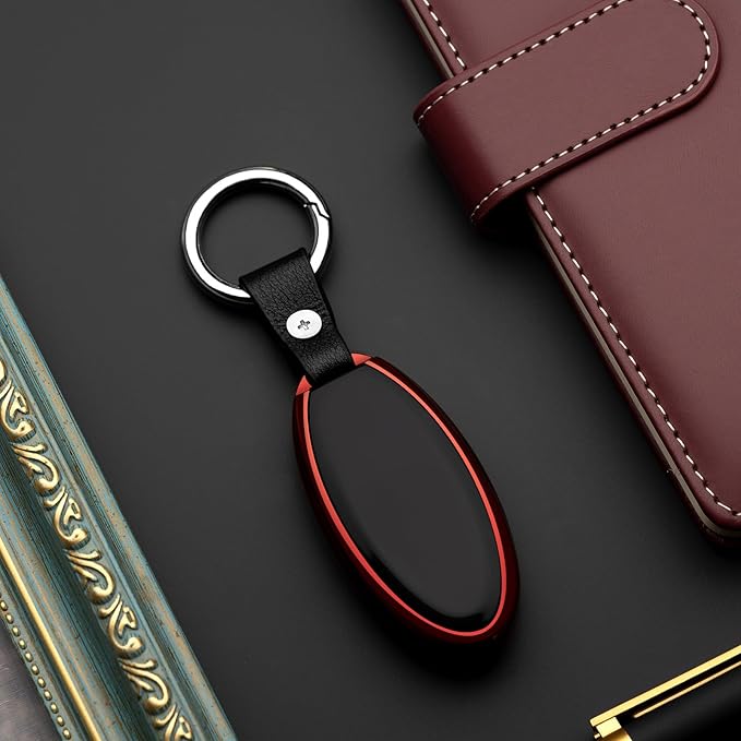 Compatible with Nissan Key Fob Cover Altima Maxima Rogue Armada Pathfinder Compatible with Infiniti Key Fob Cover Red TPU Protector Car Key Chain Holder Case Accessories