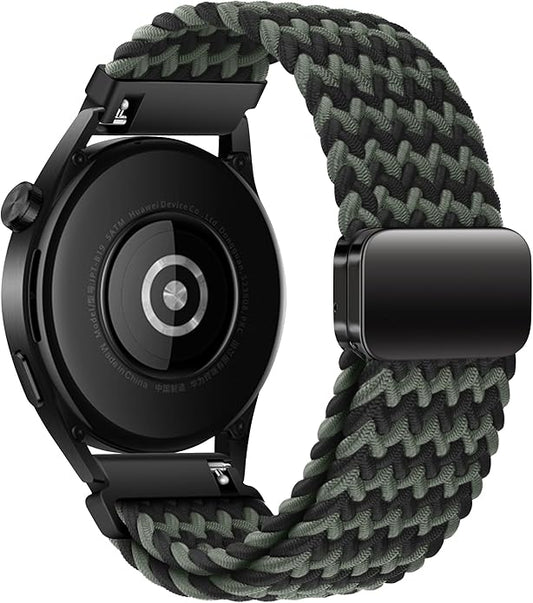 Mazoft Braided Sport Band Compatible with Samsung Galaxy Watch Band 7/FE/6/5/4/3 & Watch 5 Pro & 6/4 Classic &Gear S3/S2, 20mm & 22mm watch band for Samsung Watch 47mm 46mm 45mm 44mm 40mm 43/42/41mm