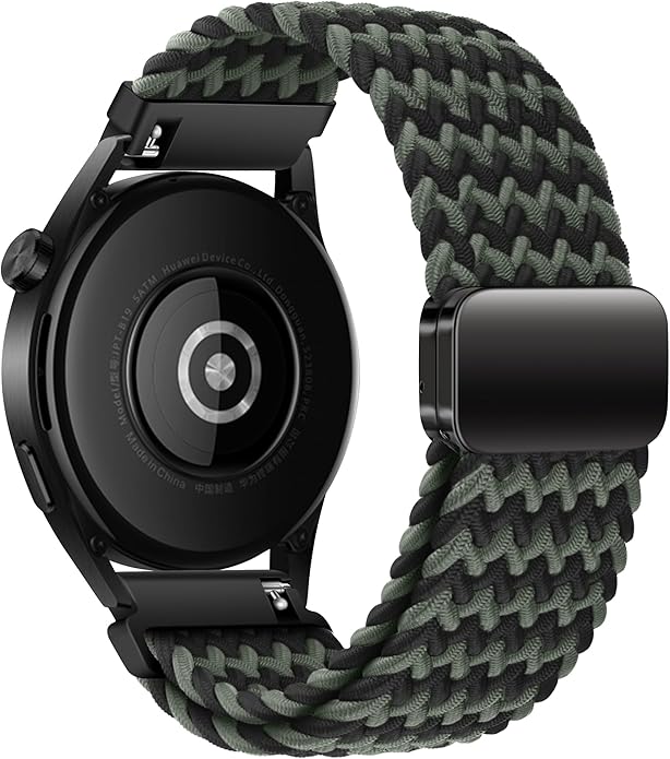 Mazoft Braided Sport Band Compatible with Samsung Galaxy Watch Band 7/FE/6/5/4/3 & Watch 5 Pro & 6/4 Classic &Gear S3/S2, 20mm & 22mm watch band for Samsung Watch 47mm 46mm 45mm 44mm 40mm 43/42/41mm