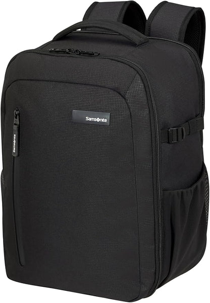 Samsonite Roader Cabin Backpack 40 x 30 x 20 cm Hand Luggage for Ryanair, Wizz Air & Vueling, Underseat Bag with Laptop Compartment 15.6 Inches, 26 L, 0.70 kg, Black (Deep Black)