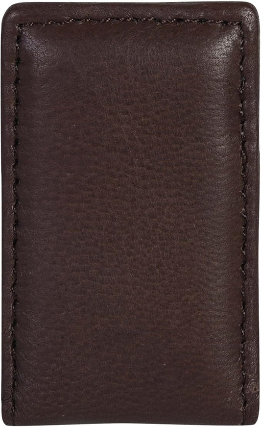 LB LEATHERBOSS Men's New Leather Strong Magnetic Money Clip