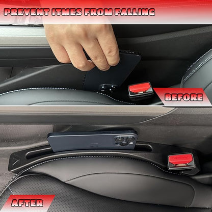 Ford Explorer Seat Gap Filler, Car Seat Gap Filler Organizer Stop Things from Dropping Customized Interior Accessories for Ford, Black Pack of 2