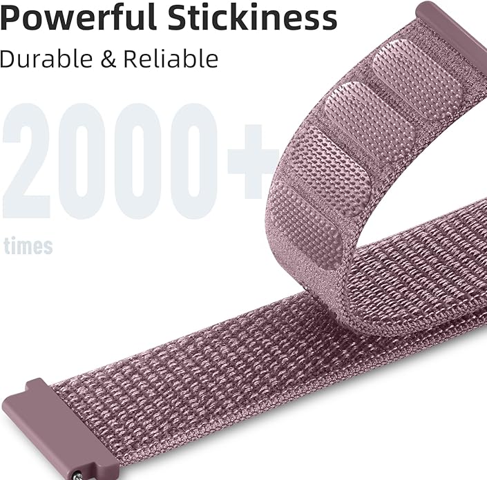 DaQin 22mm 20mm 18mm Quick Release Watch Band Compatible with Garmin Venu 3 2/Forerunner 255 265 955/Vivoactive 5 6 4 3, Nylon Watch Straps Adjustable Sport Replacement for Samsung Galaxy Watch 7 6 5 4/3 45mm/Galaxy Watch 46mm Men Women, 3 Packs