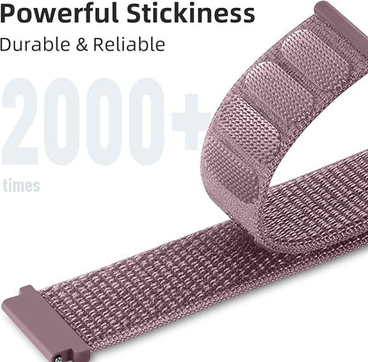 DaQin 22mm 20mm 18mm Quick Release Watch Band Compatible with Garmin Venu 3 2/Forerunner 255 265 955/Vivoactive 5 6 4 3, Nylon Watch Straps Adjustable Sport Replacement for Samsung Galaxy Watch 7 6 5 4/3 45mm/Galaxy Watch 46mm Men Women, 3 Packs