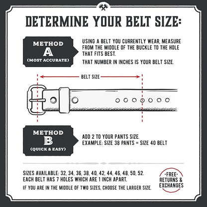 American Made Leather Belts for Men | Men's Leather Belt | Made in the USA Mens Belt