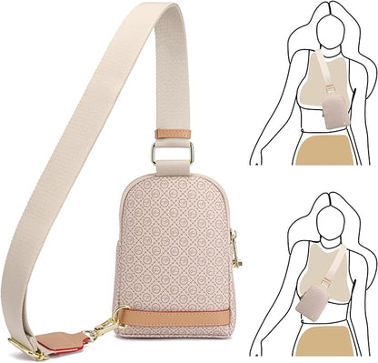 INICAT Anti Theft Crossbody Bag for Women, Small RFID Blocking Sling Purse with Zipper Lock for Travel, Vegan Leather