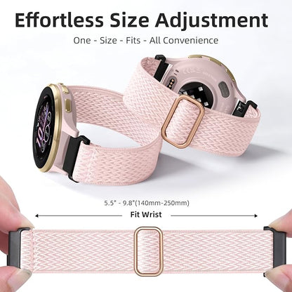GEAK 18mm Watch Band Compatible with Garmin Venu 4 41mm Watch Band/Venu 2S 3S Watch Band, Quick Release Soft Nylon Breathable Sport Strap for Vivoactive 4S Watch Band/Forerunner 265s/255s Men Women