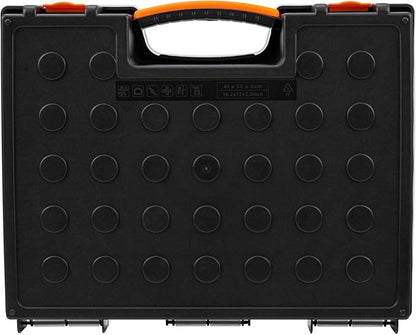 Amazon Basics 19-Removable Compartment Organizer,Black,Orange,16.5 x 13.2 x 2.4 inches,(Pack of 8)
