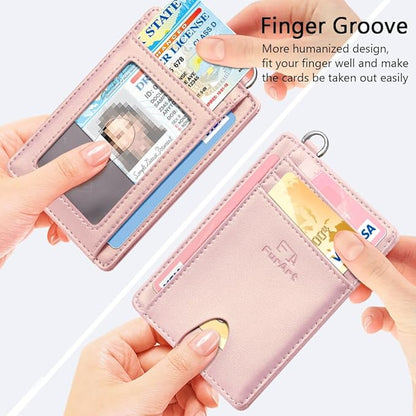 FurArt Slim Minimalist Wallet, Front Pocket Wallets, RFID Blocking, Credit Card Holder for Men