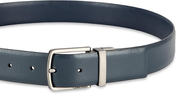 Calvin Klein Men’s Reversible Leather Belt - 2‑in‑1 Versatile Modern Style