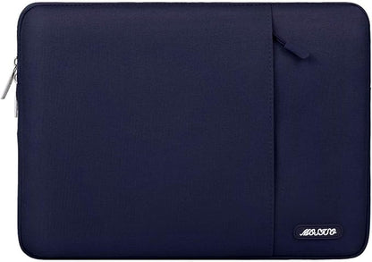 MOSISO Laptop Case 13.3 inch, 13-13.3 inch Laptop Sleeve Compatible with MacBook Air/Pro 13/Pro 14 M5 M4 M3 M2 M1, HP Dell ASUS Lenovo,Polyester Vertical Computer Sleeve Bag with Pocket, Navy Blue