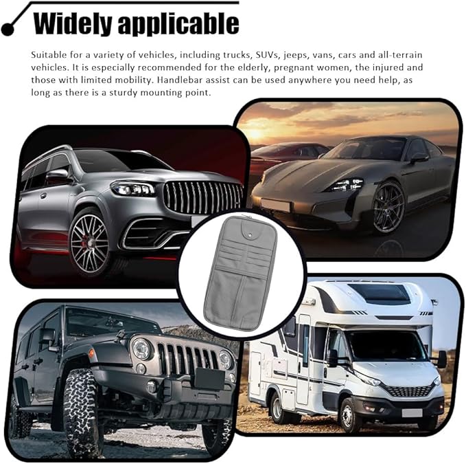Car Sun Visor Organizer, Auto Accessories Sunglass Holder for Car, Multi-functional Sun Organizer Storage Bag, General Motors Interior Parts Storage Bags are Fit for Cars, SUVs, Trucks (Gray)