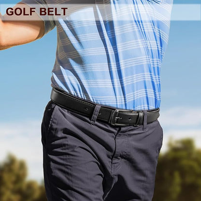 KEMISANT Men Belt-Genuine Leather Belt for Men Dress Casual Golf Jeans 1 3/8"