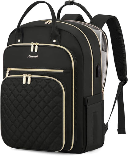 LOVEVOOK 17" Laptop Backpack for Women with Laptop Compartment, Water Resistant Travel Work Backpacks Purse Stylish College Business Teacher Nurse Computer Bag