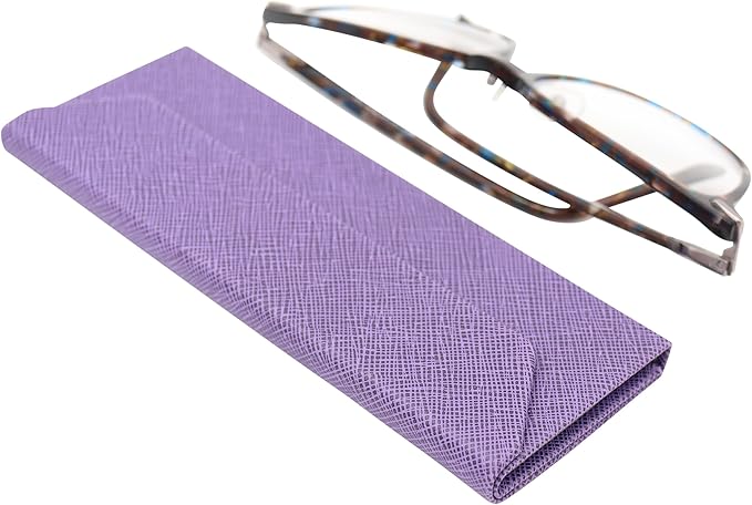 Real Sic Glasses Case for Men and Women - Magnetic Folding Hard Shell Sunglass Holder - Inspired by Solid Color