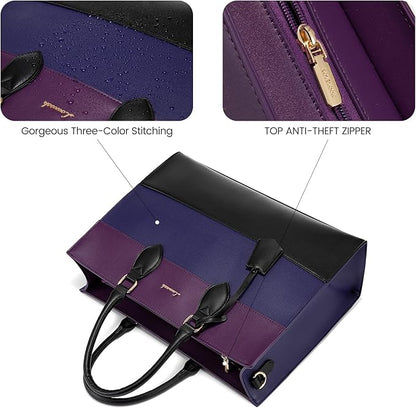 LOVEVOOK Laptop Tote Bag for Women, Work Totes Business Office Computer Briefcase with Clutch Purse