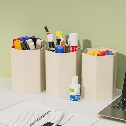 Aokeyee Marker Organizer Storage Box With Lids, Craft Organizers and Storage, Multipurpose Stackable Storage Containers For Organizing Tool, Art Supply, Crayon