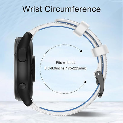 ISABAKE 22mm Watch Band for Gamrin Forerunner 265/Forerunner 255/Vivoactive 4 45mm/Venu 2/Venu 3, Silicone Quick Release Replacement Wristband