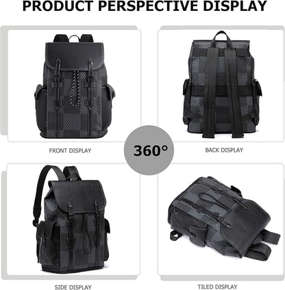 KingTo Laptop Backpack for Men Luxury Anti-Theft Travel Backpack Casual Business Waterproofing Computer Bag (B-Gray)