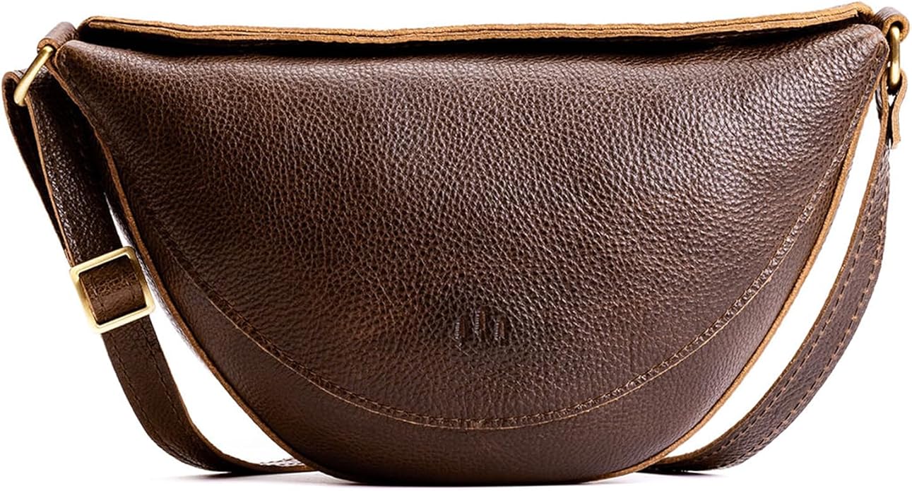 Portland Leather Goods Koala Sling Bag – Leather Sling with Adjustable Strap – Handmade from the Finest Full-Grain Hides