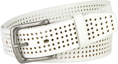 Western Floral Engraved Embossed Tooled Genuine Leather Belt Strap or Belt 1-1/2"(38mm) Wide, Multi-Style Options