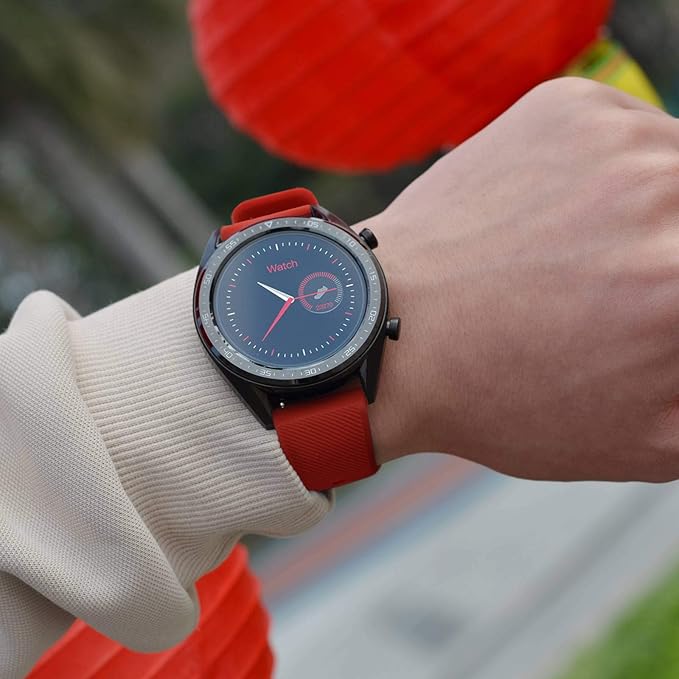 BISONSTRAP Watch Strap 18mm 19mm 20mm 21mm 22mm, Quick Release Silicone Watch Bands for Men Women